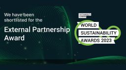 Banner celebrating external partnership award shortlisting