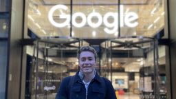 Arthur Granacher pictured outside Google HQ
