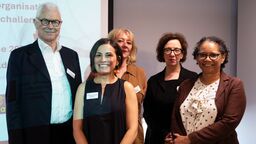 The research team and Lord John Hendy KC.