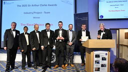 Race2Space team winning award