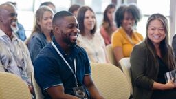 Mature students in a classroom