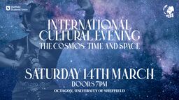 International cultural evening flyer