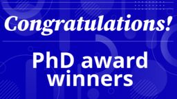 Test reads: Congratulations! PhD award winners