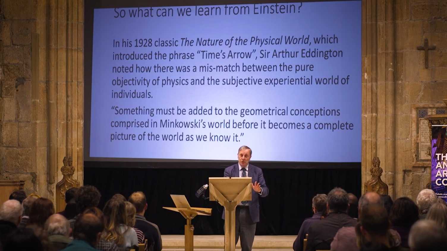 Thumbnail for Alister McGrath discusses Albert Einstein's far-reaching ideas about the relatio…