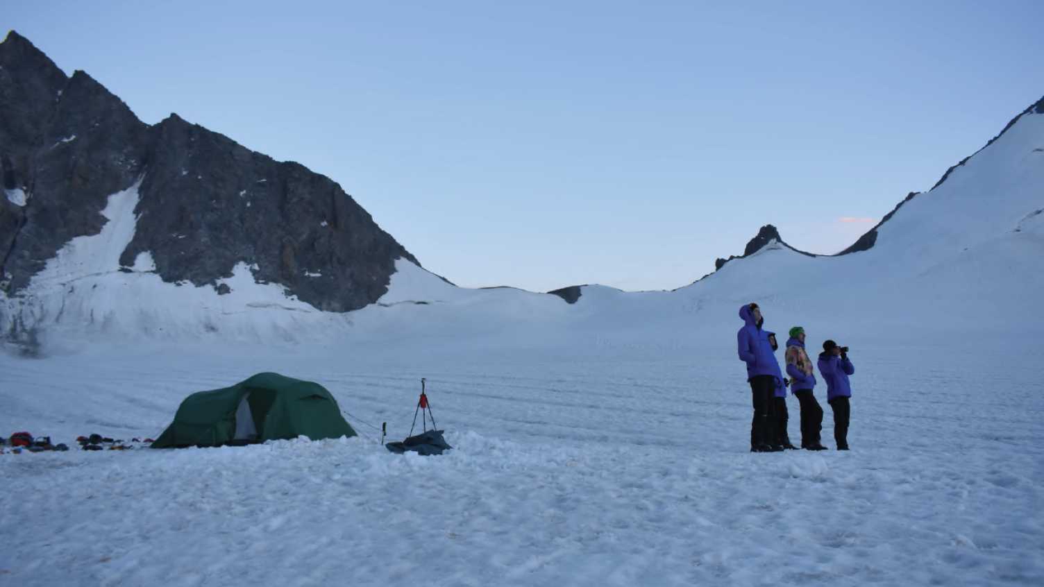Thumbnail for Undergraduate students investigate never-before studied glacier | Biosciences 