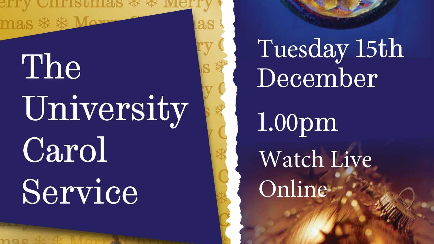 Thumbnail for University Carol Service | BNBR Life Centre 