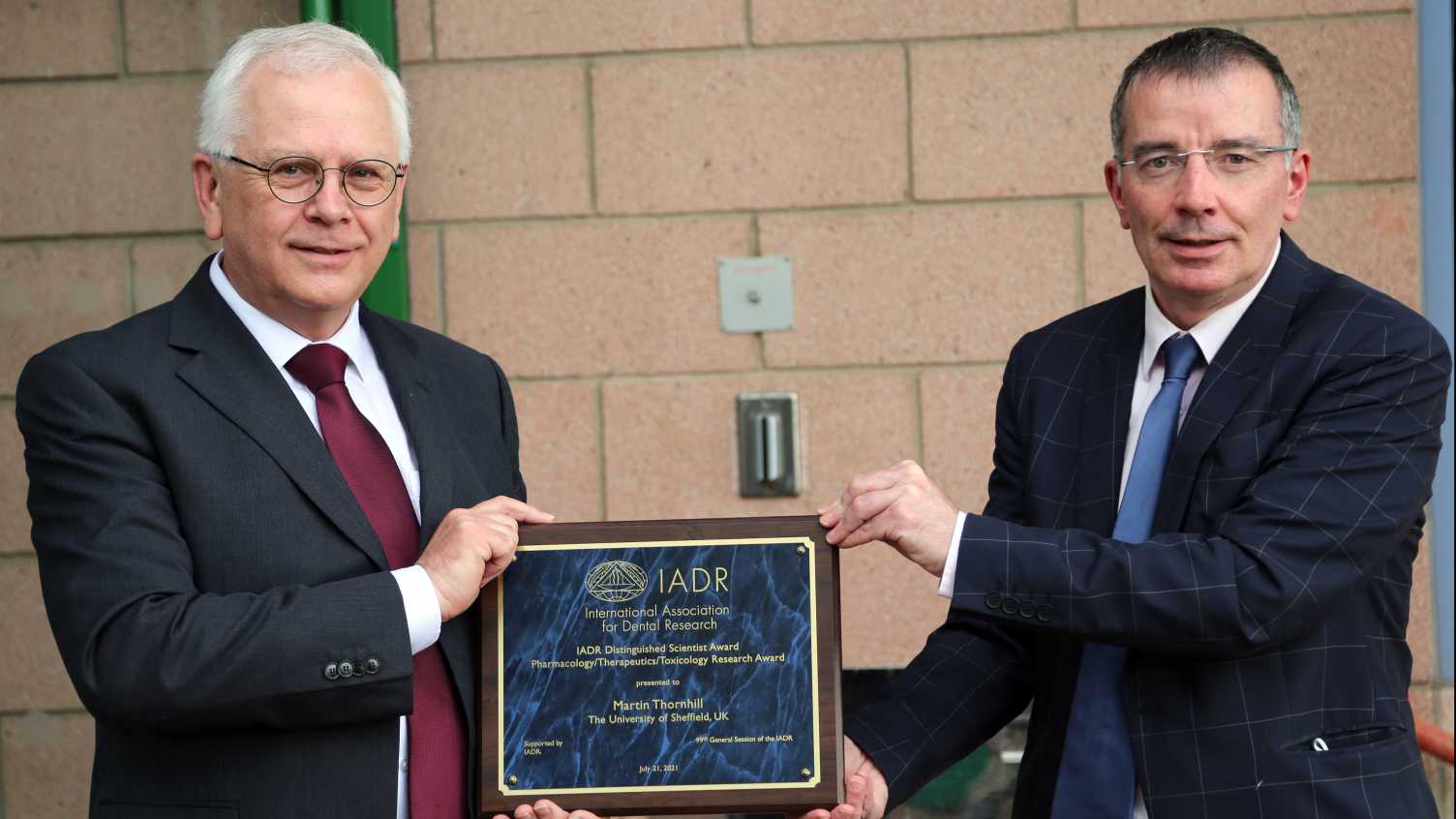 Thumbnail for University of Sheffield Professor receives highest honour in dentistry | News 
