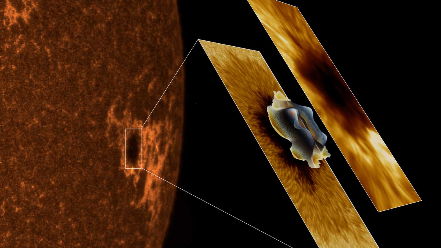 Thumbnail for Sunspot three times the size of Earth provides a major advance in stellar physic…
