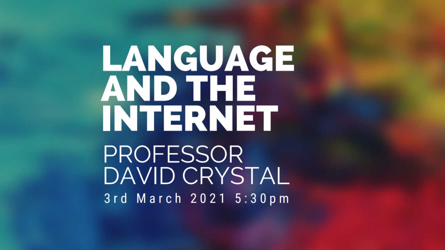 Thumbnail for David Crystal Charity Lecture | English 
