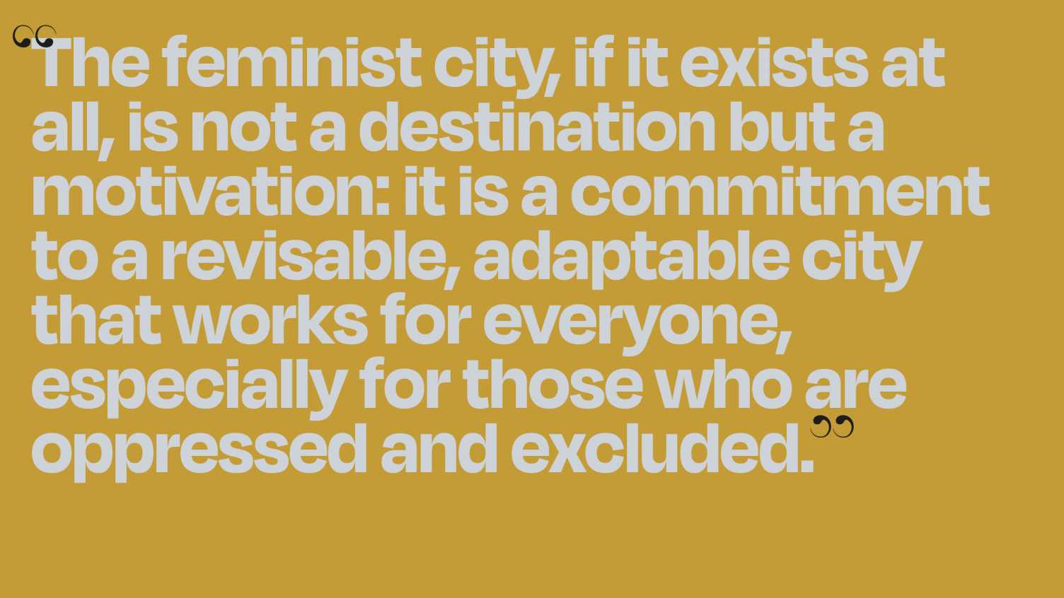 Thumbnail for Launch of new digital magazine Feminism and the City? | Urban Institute