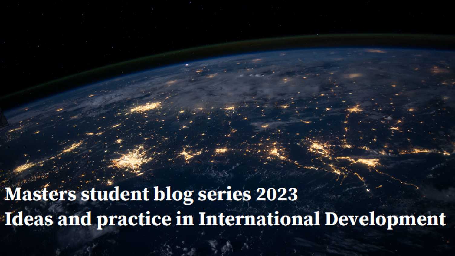 Thumbnail for Masters student blog series: 2023 recap | Geography and Planning 