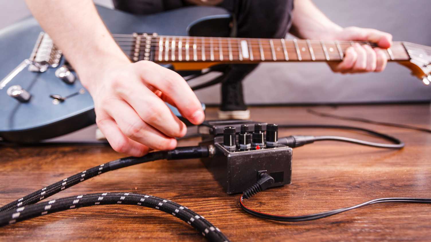 Thumbnail for New EEE student project combines music and engineering for guitar pedal innovati…