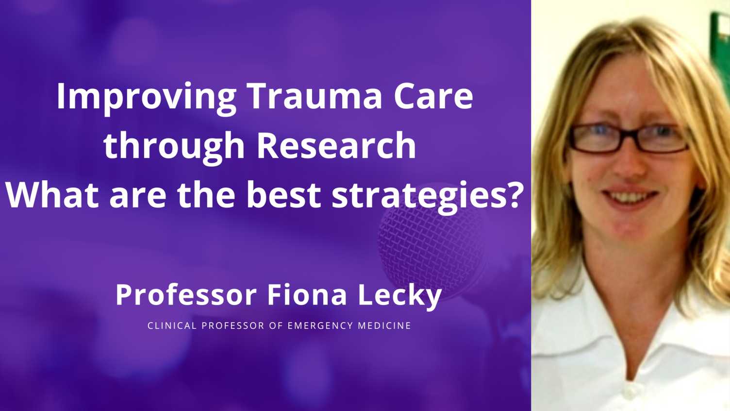 Thumbnail for SCHARR Masterclass #32: Improving trauma care through research | SCHARR 