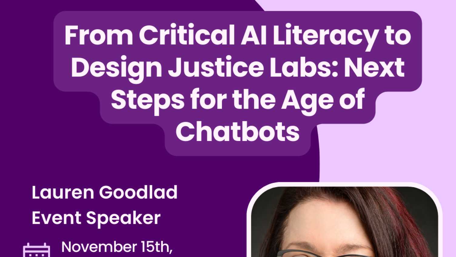 Thumbnail for ‘From Critical AI Literacy to Design Justice Labs: Next Steps for the Age of C…