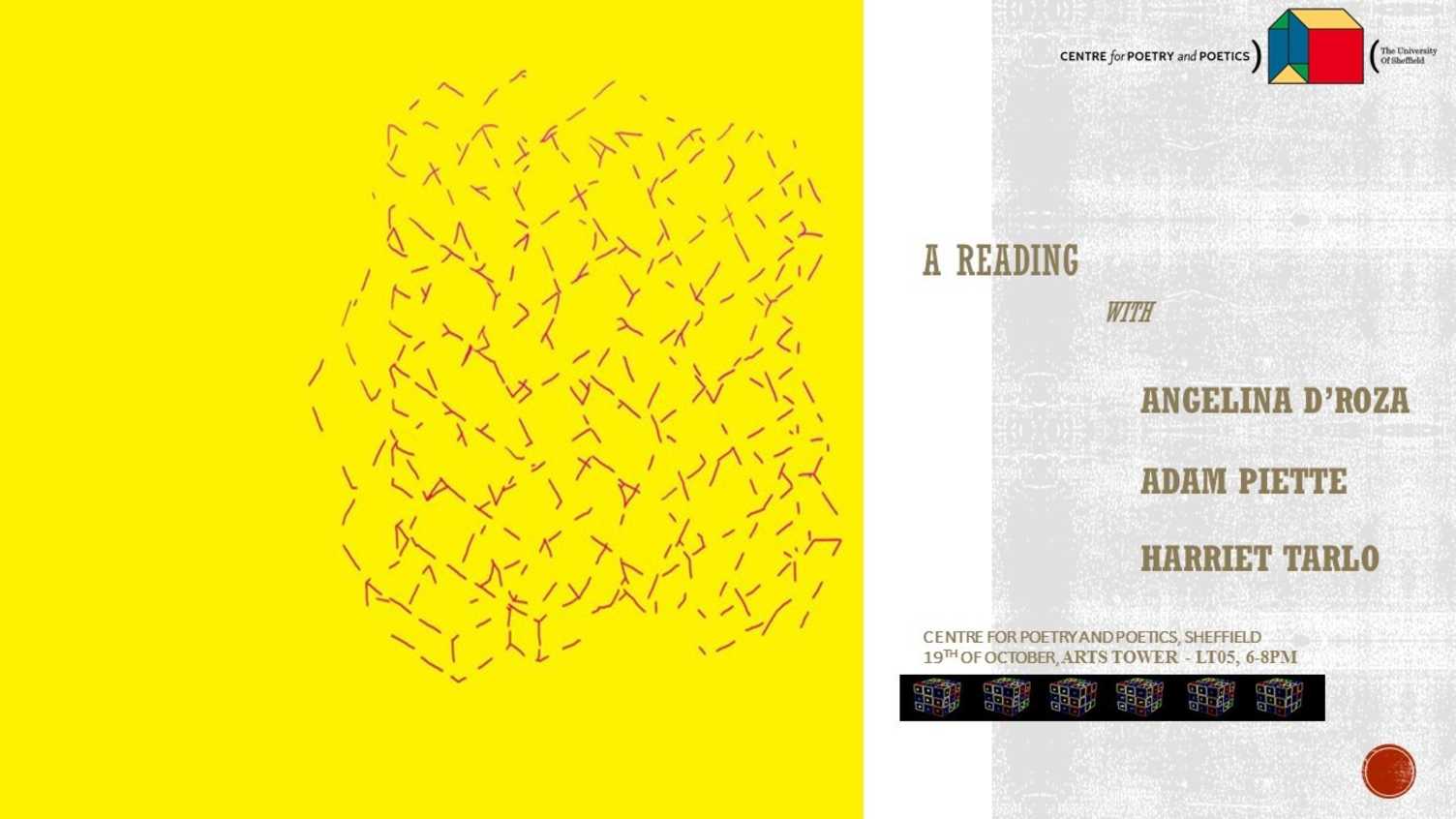 Thumbnail for Centre for Poetry and Poetics, BacktoFront Autumn 2021 Readings Series No1: Read…