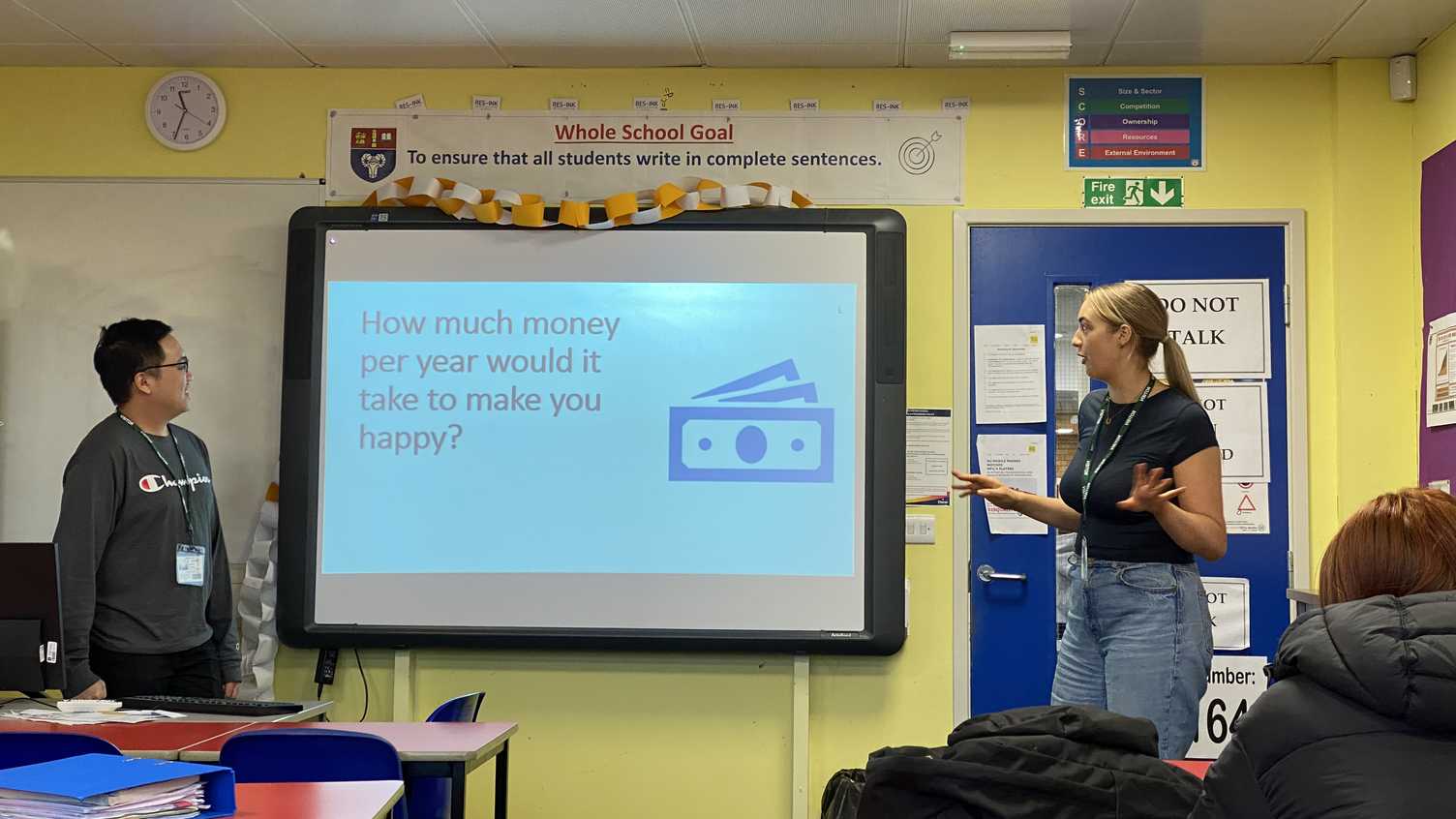 Thumbnail for Department of Economics students deliver further Discover Economics sessions at …