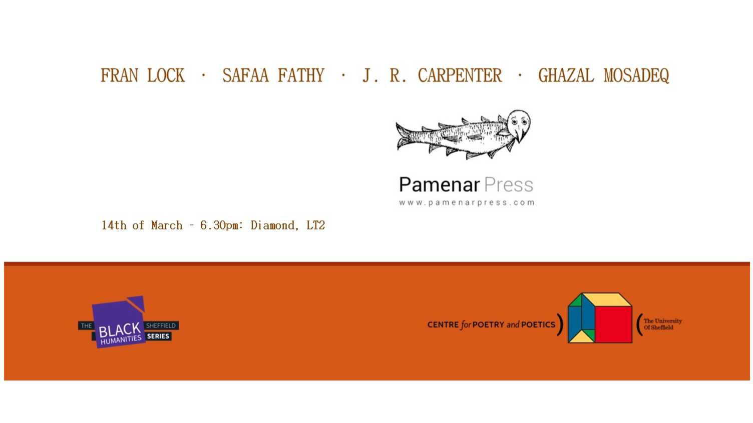 Thumbnail for Centre for Poetry and Poetics Presents: Pamenar Press | Poetry and Poetics and C…