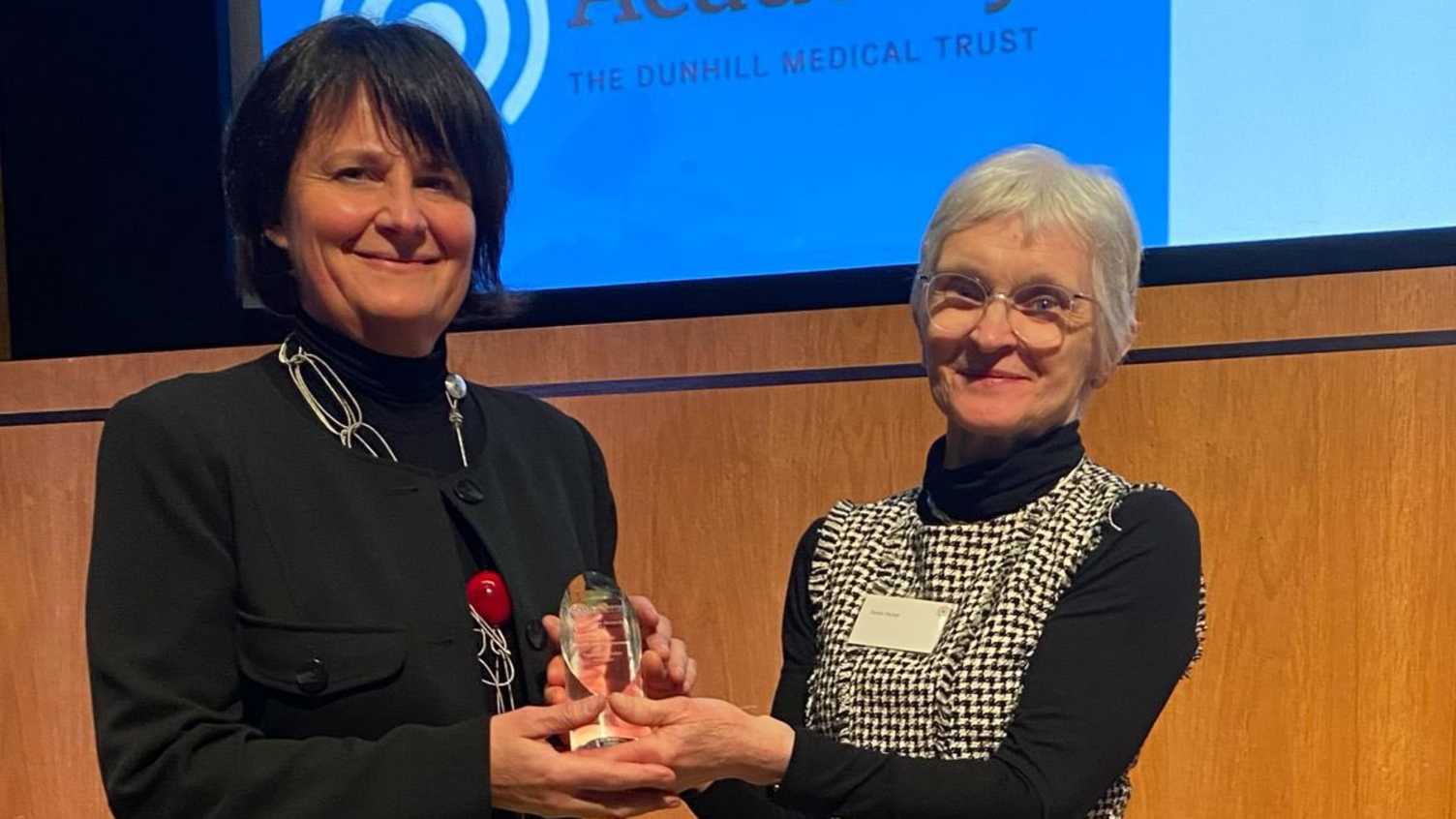 Thumbnail for Professor Ilaria Bellantuono receives Inaugural Academy Excellence Award from Du…