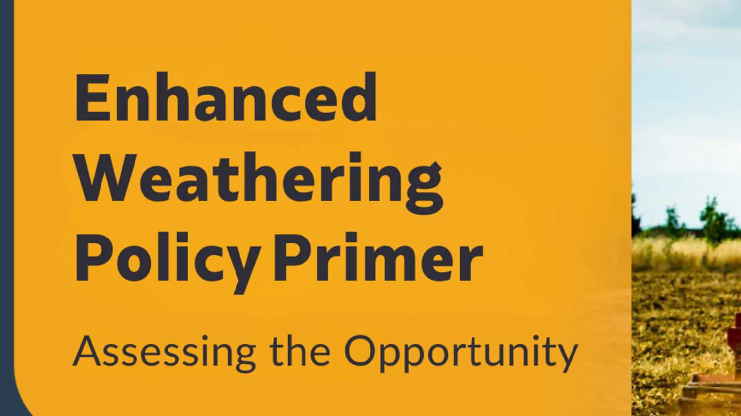 Thumbnail for The Carbon Business Council publishes its new Enhanced Rock Weathering primer, a…