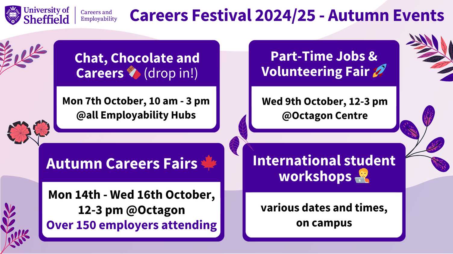 Thumbnail for Careers Festival - Autumn 2024 | Careers & Employability 