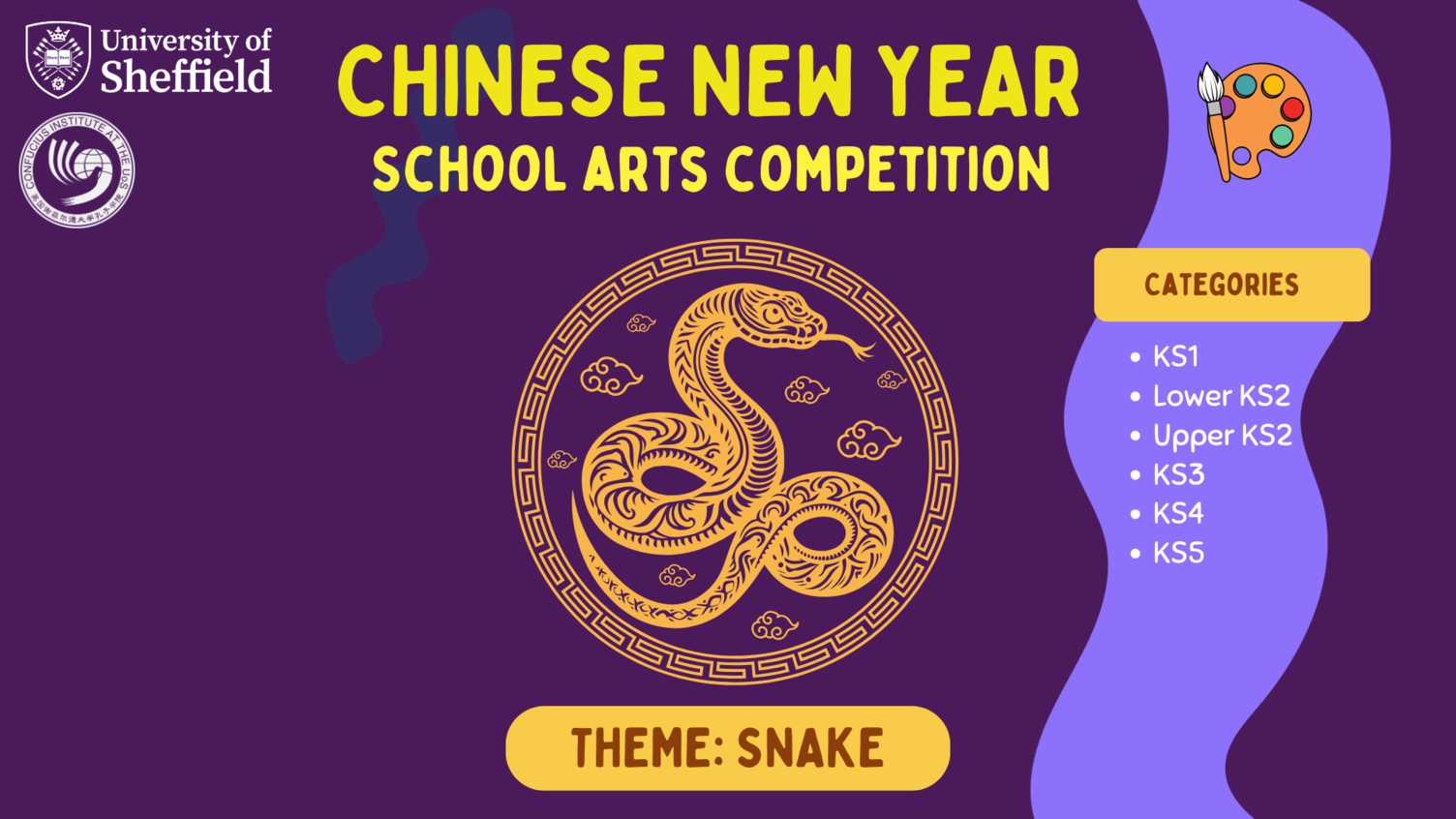 Thumbnail for School Arts Competition- Year of the Snake| 新年生肖绘画比赛 | Confucius…