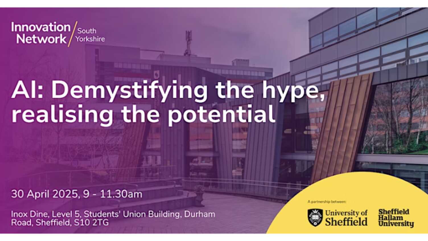Thumbnail for Innovation Network South Yorkshire Event: Demystifying AI | Centre for Machine I…